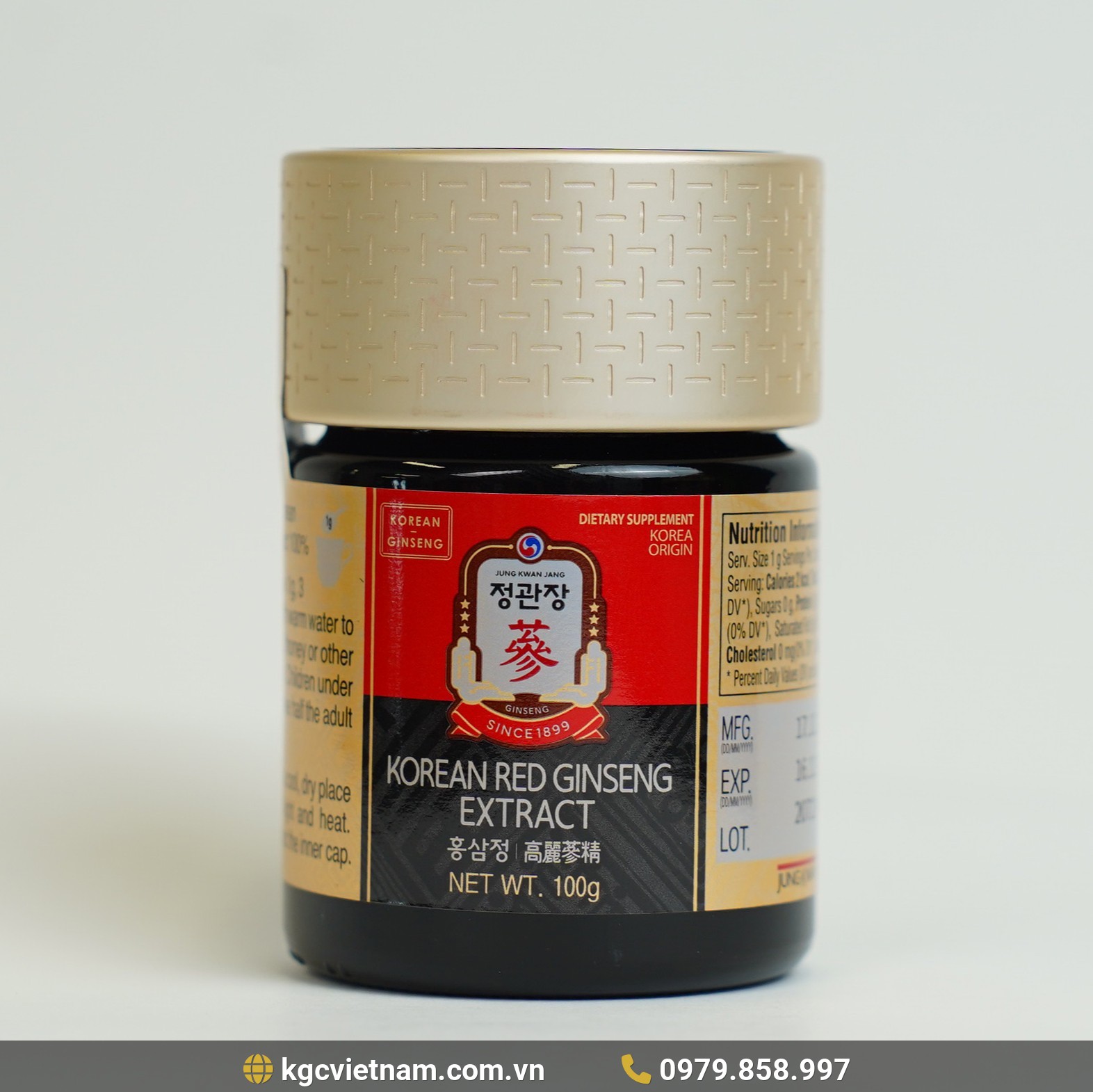 Cao Hồng Sâm KGC Korean Red Ginseng Extract 100 Gram