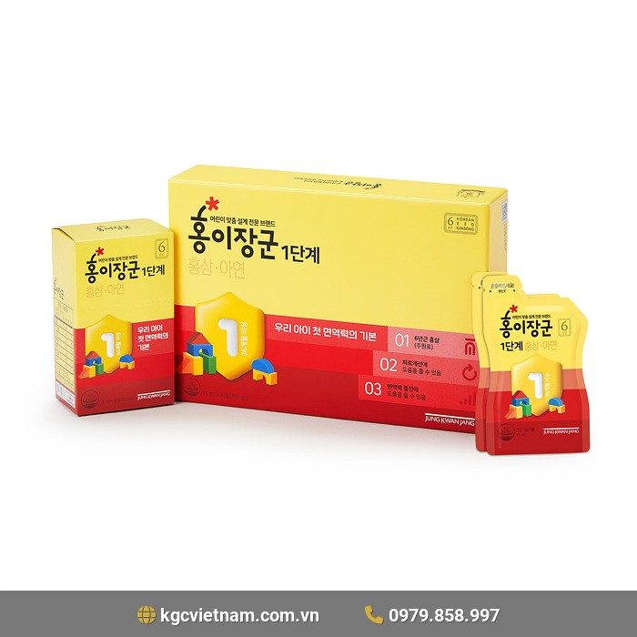 Nước Hồng Sâm Trẻ Em KGC Jung Kwan Jang Số 1 (Mẫu Mới)