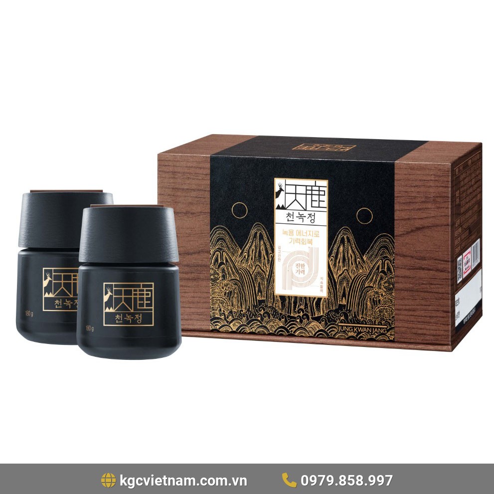 Cao Hồng Sâm Nhung Hươu KGC Cheon Nok Sam Jung Kwan Jang 180G x 2 lọ