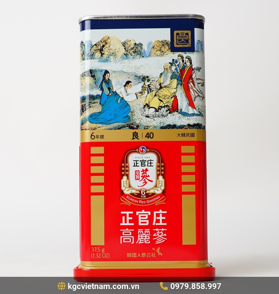 Hồng sâm củ khô KGC Jung Kwan Jang 37,5G 40PCS [3 củ]