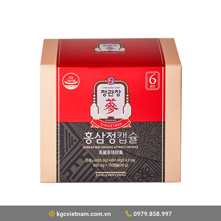 Viên Hồng Sâm KGC Korean Red Ginseng Extract Capsule 300 Viên Jung Kwan Jang