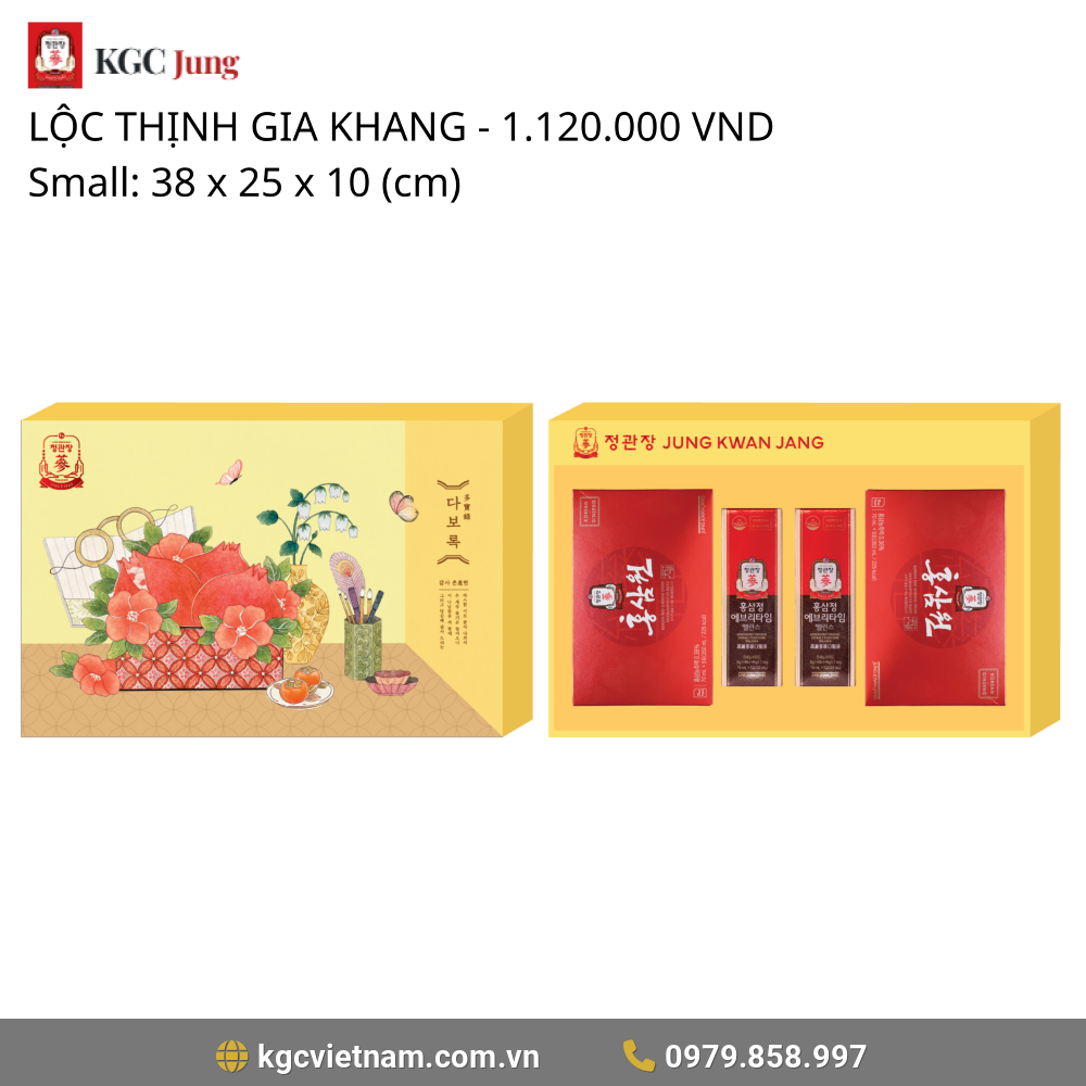 Quà Tặng Sâm Chính Phủ KGC Jung Kwan Jang Lộc Thịnh Gia Khang