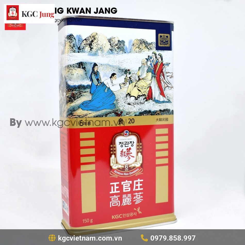 Hồng sâm củ khô KGC Jung Kwan Jang 150G 20PCS (7 củ)