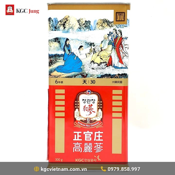 Thiên sâm củ khô KGC Jung Kwan Jang 300g Số 30 (19 củ)