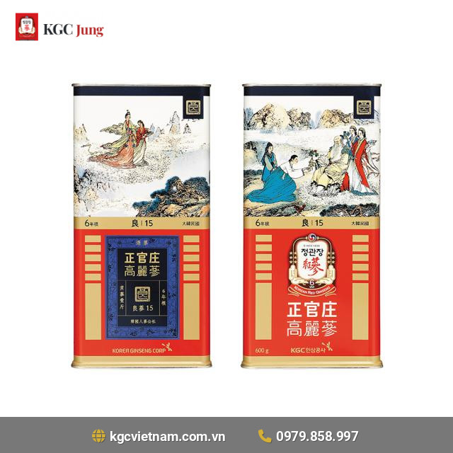 Hồng sâm củ khô KGC Jung Kwan Jang 600g Số 15 [19 củ]